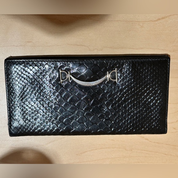 Fiocchi Lecco Italian leather reptile design horse it wallet - Picture 12 of 17